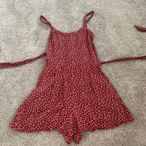 Red hollister romper